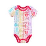 Adorable Summer Short Sleeve Bodysuits for Newborn Baby Girls