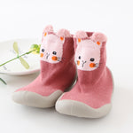 Toddler Baby Knitted Leopard Floor Socks Shoes with Rubber Soles Infant Anti-slip Indoor Socks Newborn Spring Summer Autumn
