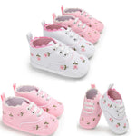 Cute Flower Sneaker Shoes: Soft Sole Crib Shoes for Summer Baby Girls