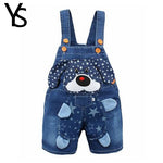 ANIMAL LOVER Denim Rompers: Baby Jeans Overalls for Boys and Girls (1-3T)