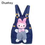 ANIMAL LOVER Denim Rompers: Baby Jeans Overalls for Boys and Girls (1-3T)