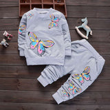 2PCS Girls Outfits Baby Girl Clothes for Kids Clothing Toddler Children's Jogging Cartoon Casual Sports Suit Children Kids Suits
