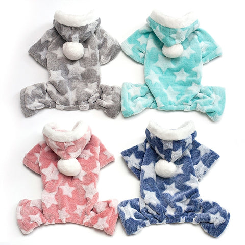 Autumn Winter Pet Dog Pajamas Jumpsuit for Small Dogs Shih Tzu Yorkshire Pullovers Soft Fleece Puppy Cat Clothes Pets Clothing